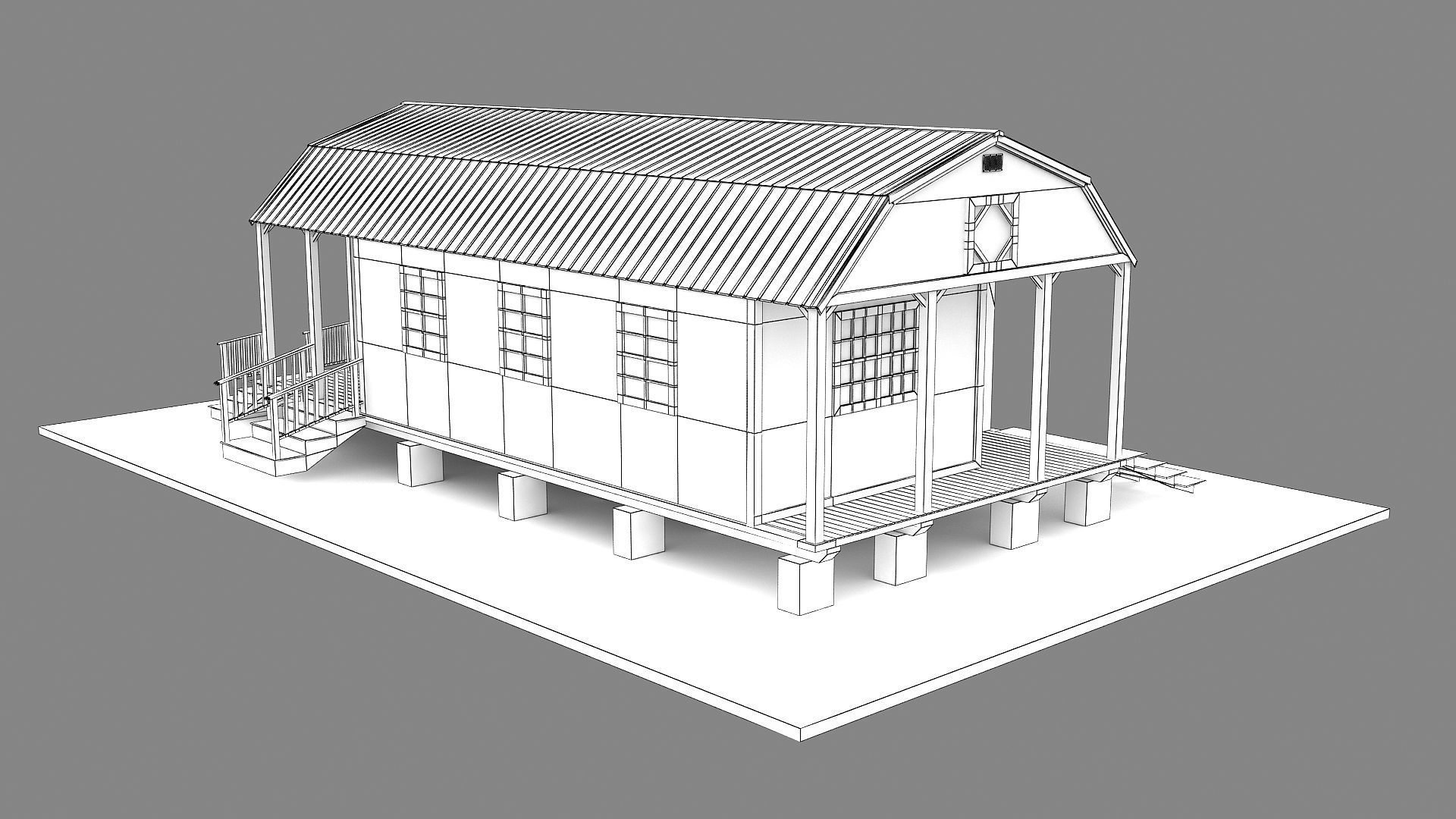 Tiny House 3D model 3D model_14