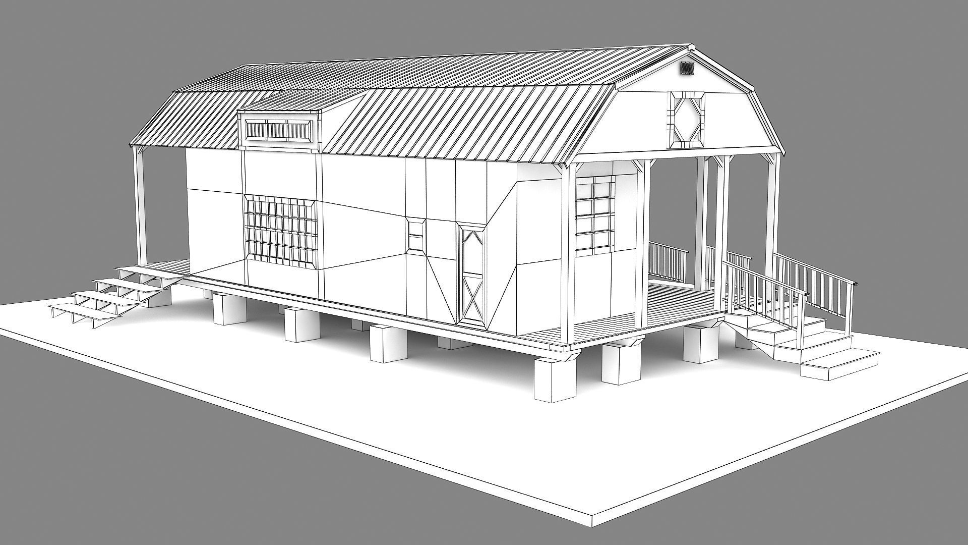 Tiny House 3D model 3D model_21