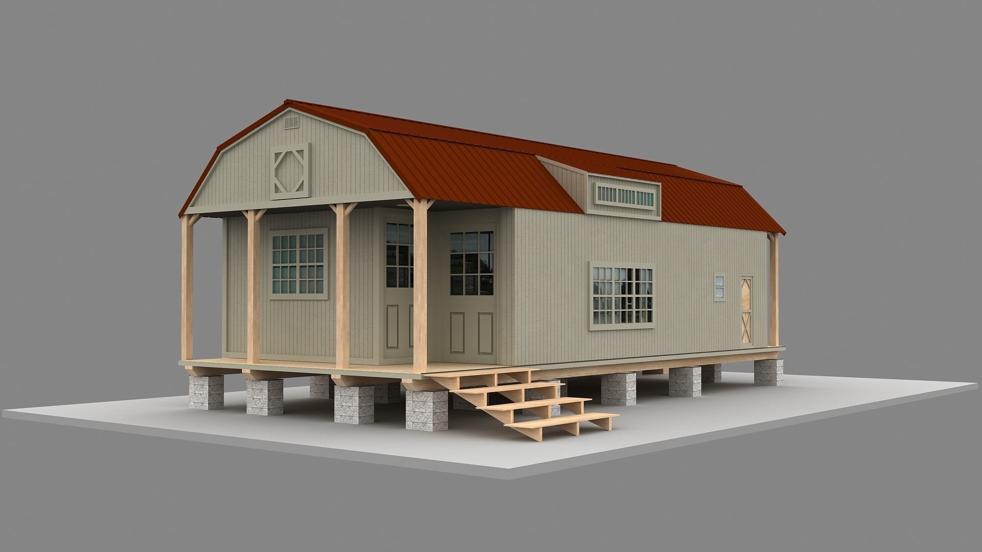 Tiny House 3D model 3D model_1