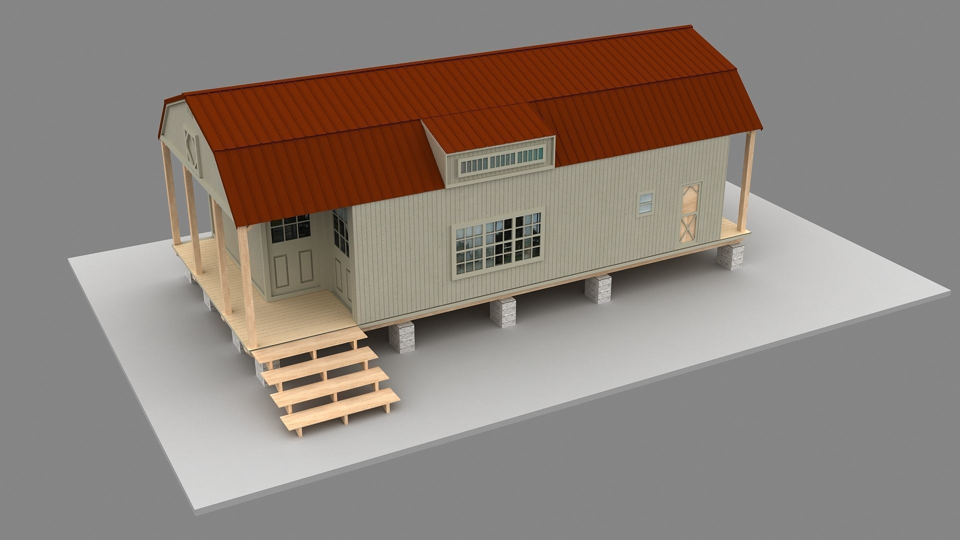 Tiny House 3D model 3D model_6