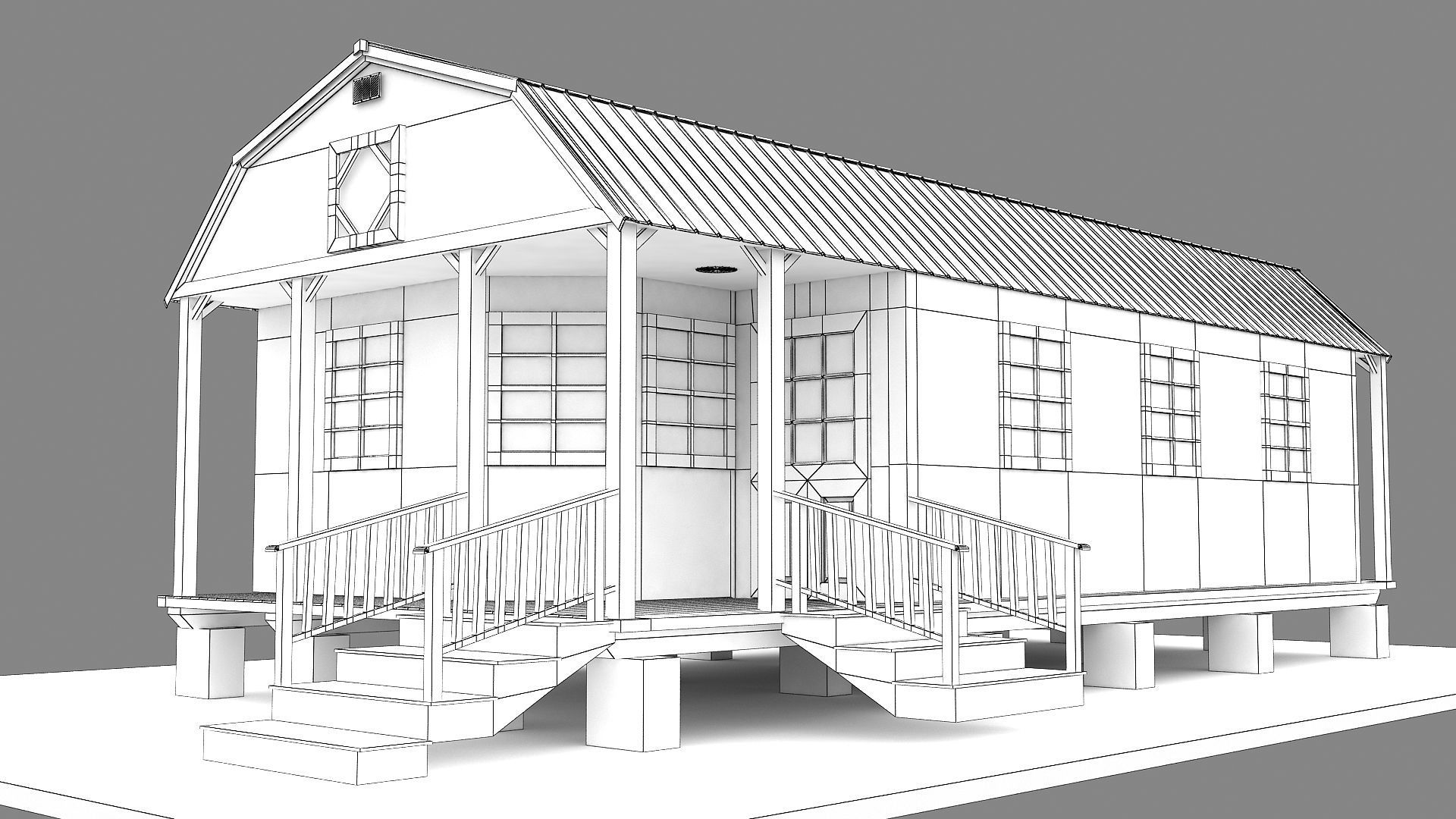 Tiny House 3D model 3D model_16