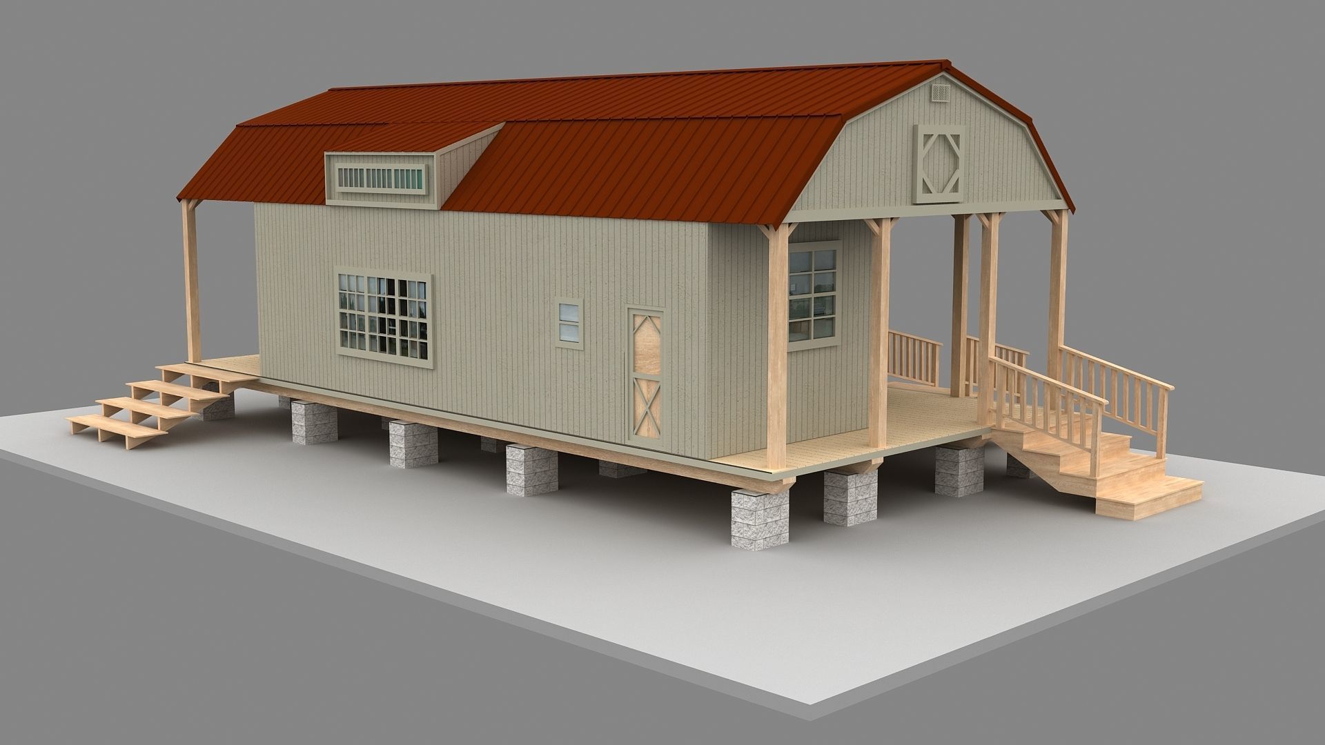 Tiny House 3D model 3D model_10