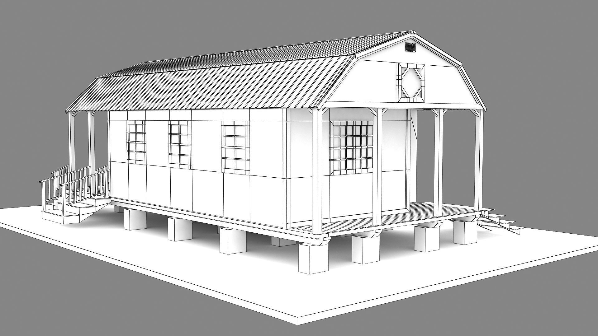 Tiny House 3D model 3D model_19