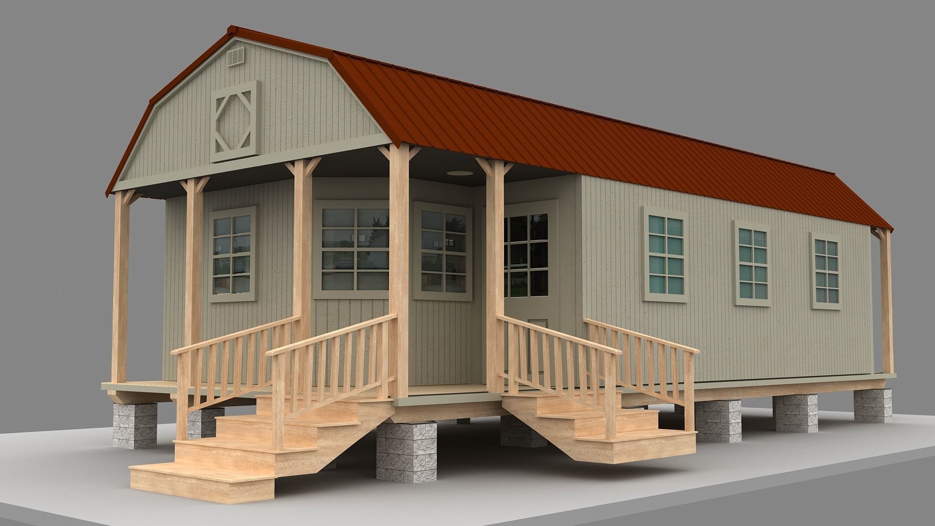 Tiny House 3D model 3D model_5