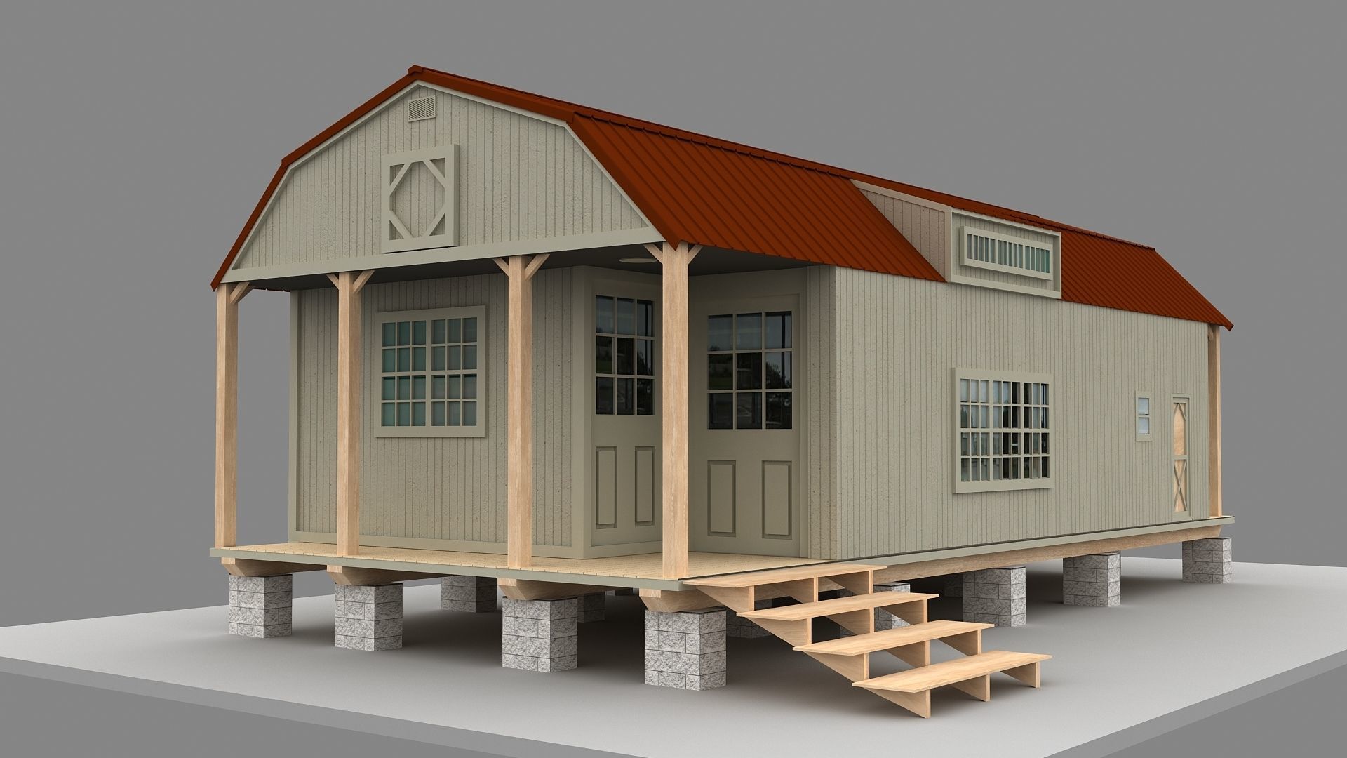 Tiny House 3D model 3D model_7