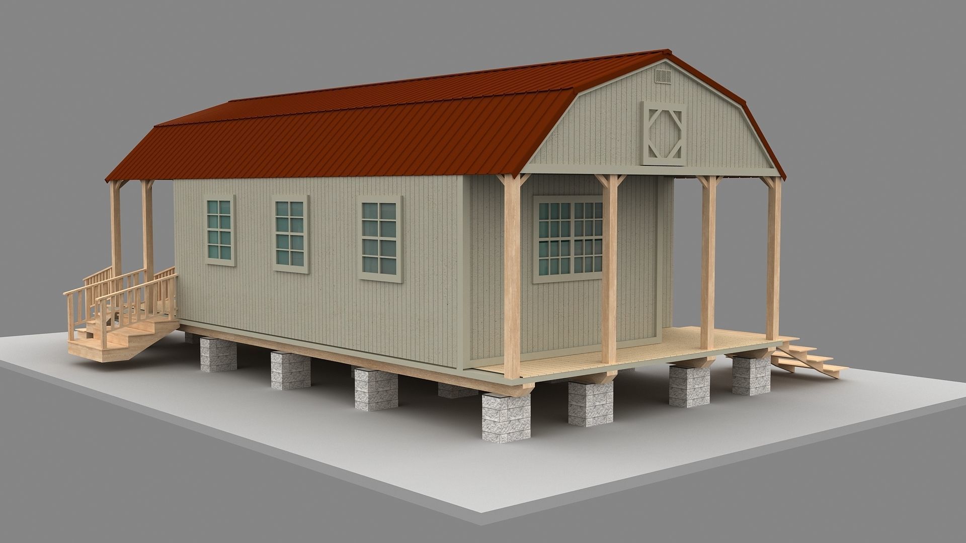 Tiny House 3D model 3D model_8