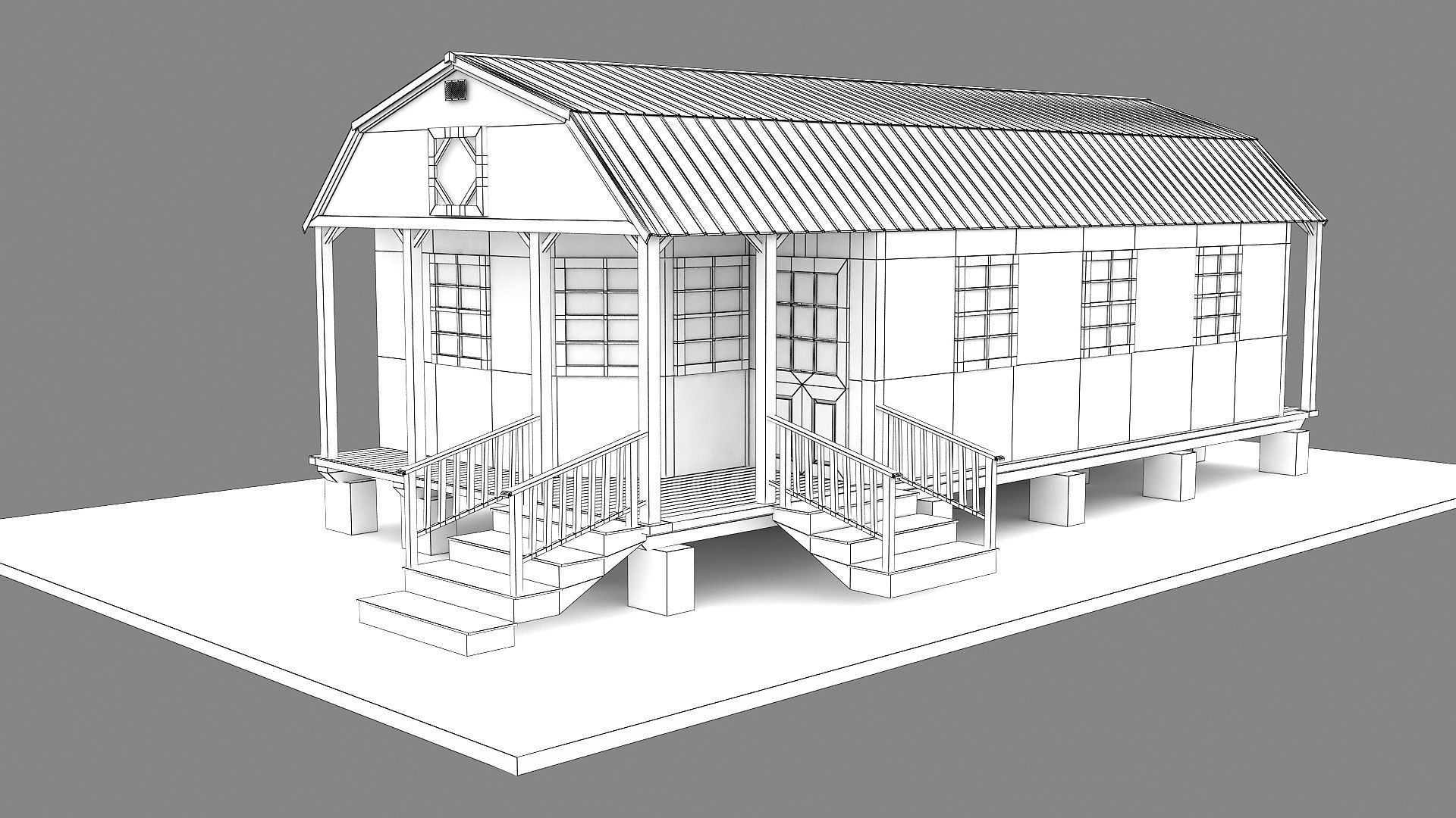 Tiny House 3D model 3D model_20