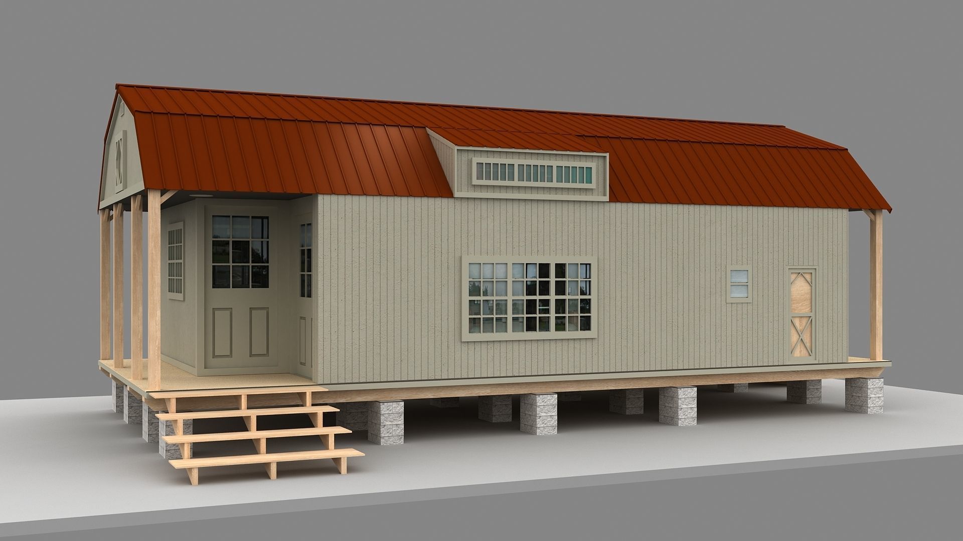 Tiny House 3D model 3D model_2