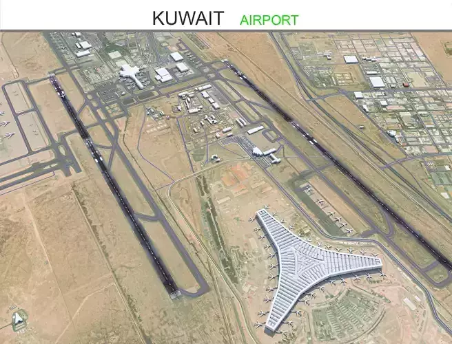 Kuwait Airport 10km