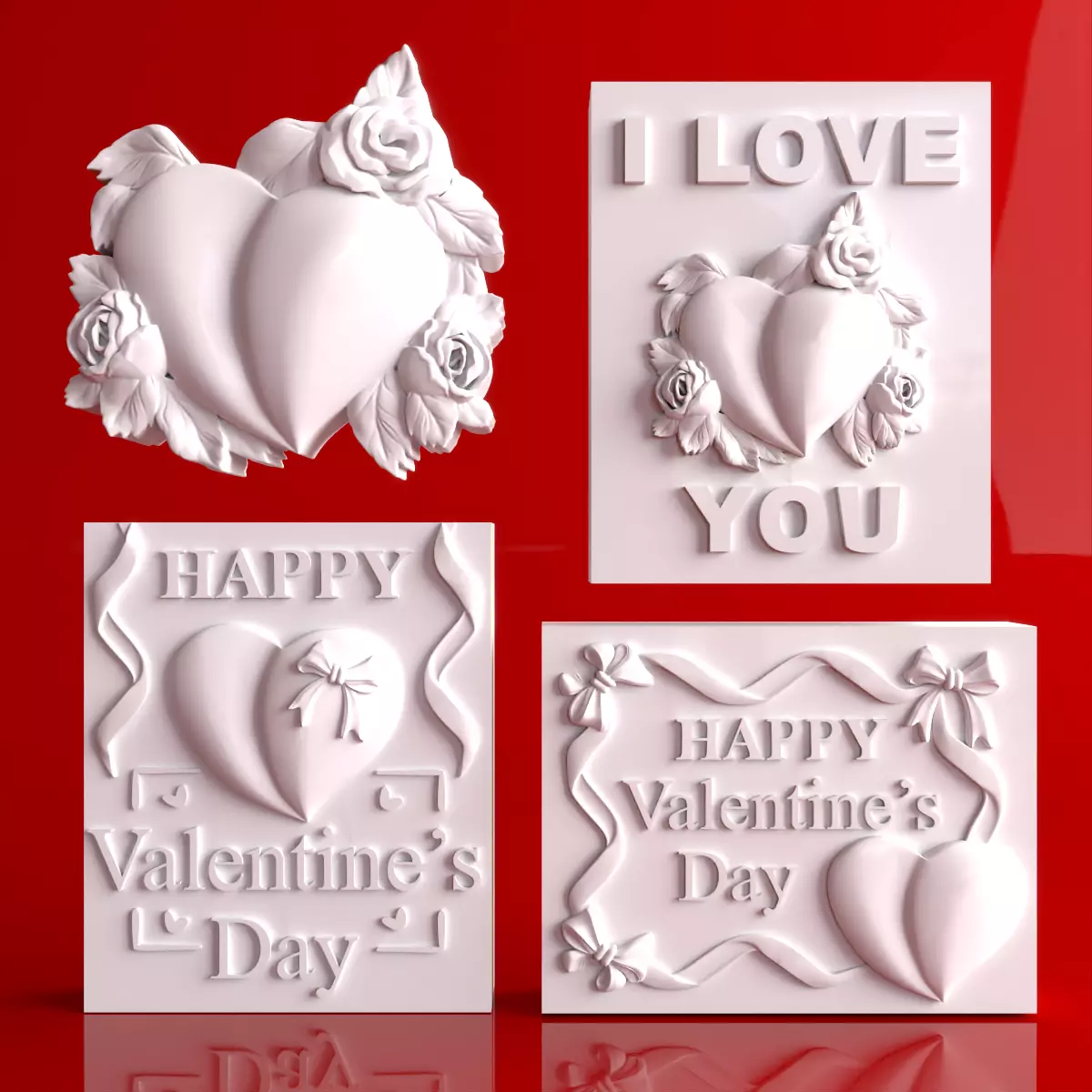 3d love models for print Valentines day Collection 3D print model_0