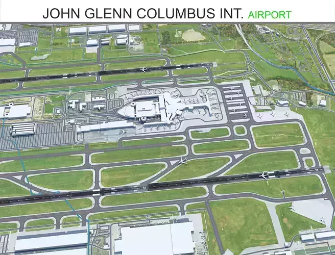 John Glenn Columbus International Airport 10km