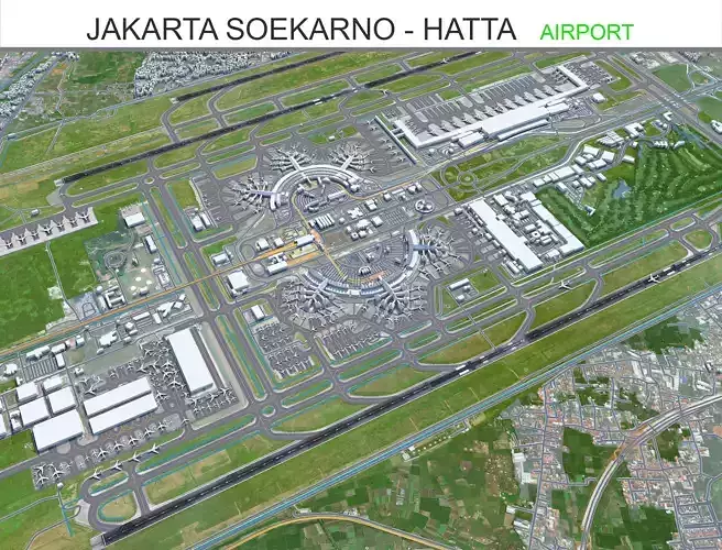 Jakarta Soekarno - Hatta Airport 10km