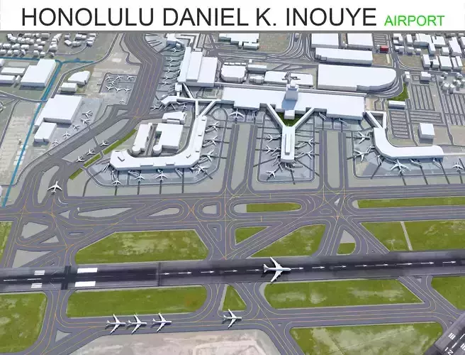 Honolulu Daniel K Inouye International Airport 10km