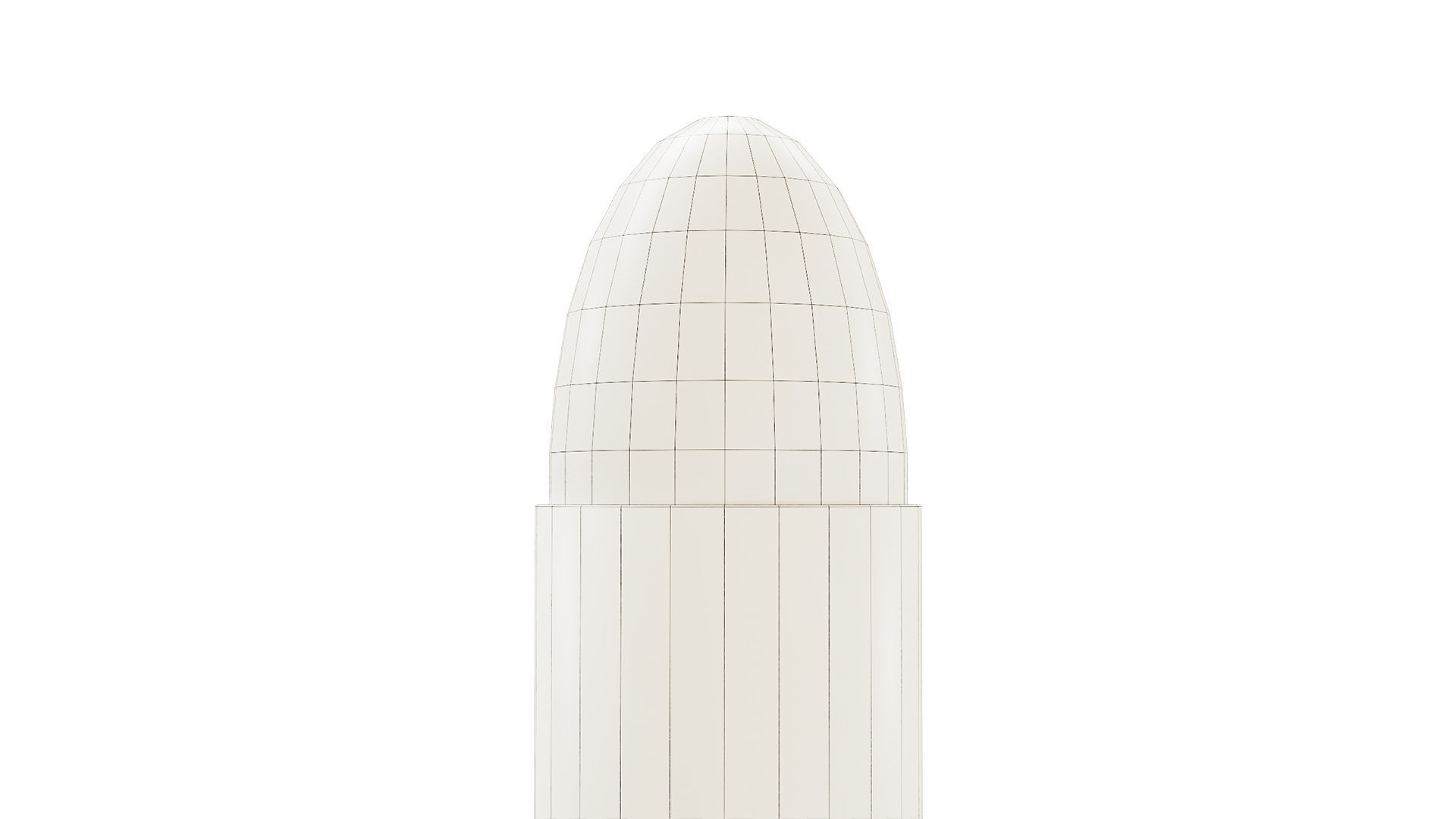 Bullet gold Low-poly 3D model_5