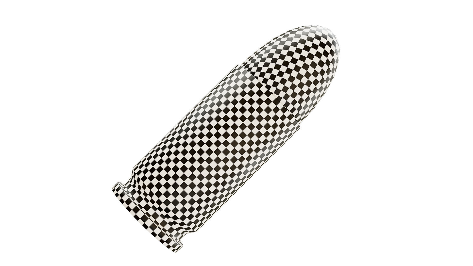 Bullet gold Low-poly 3D model_2