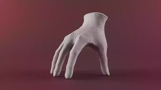 Wednesday hand thing from serial 3D print model