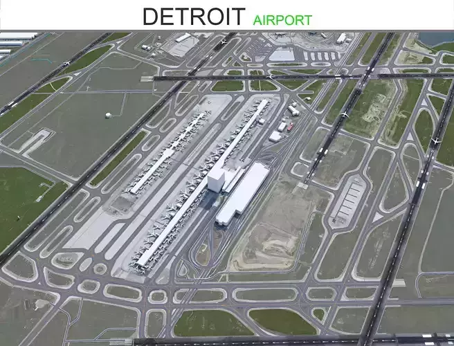 Detroit Airport 12km