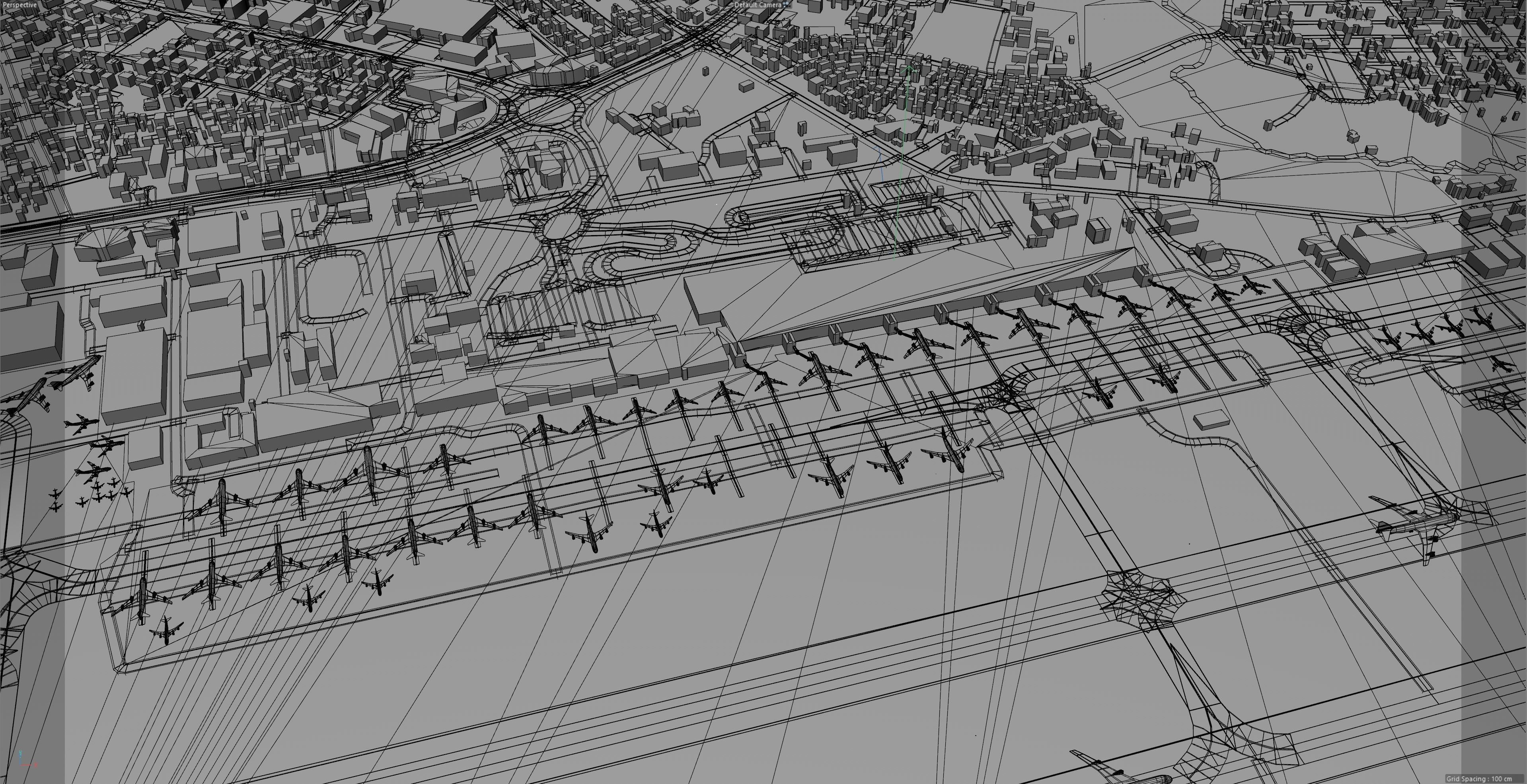 Addis Ababa Bole Airport 10km Low-poly 3D model_9