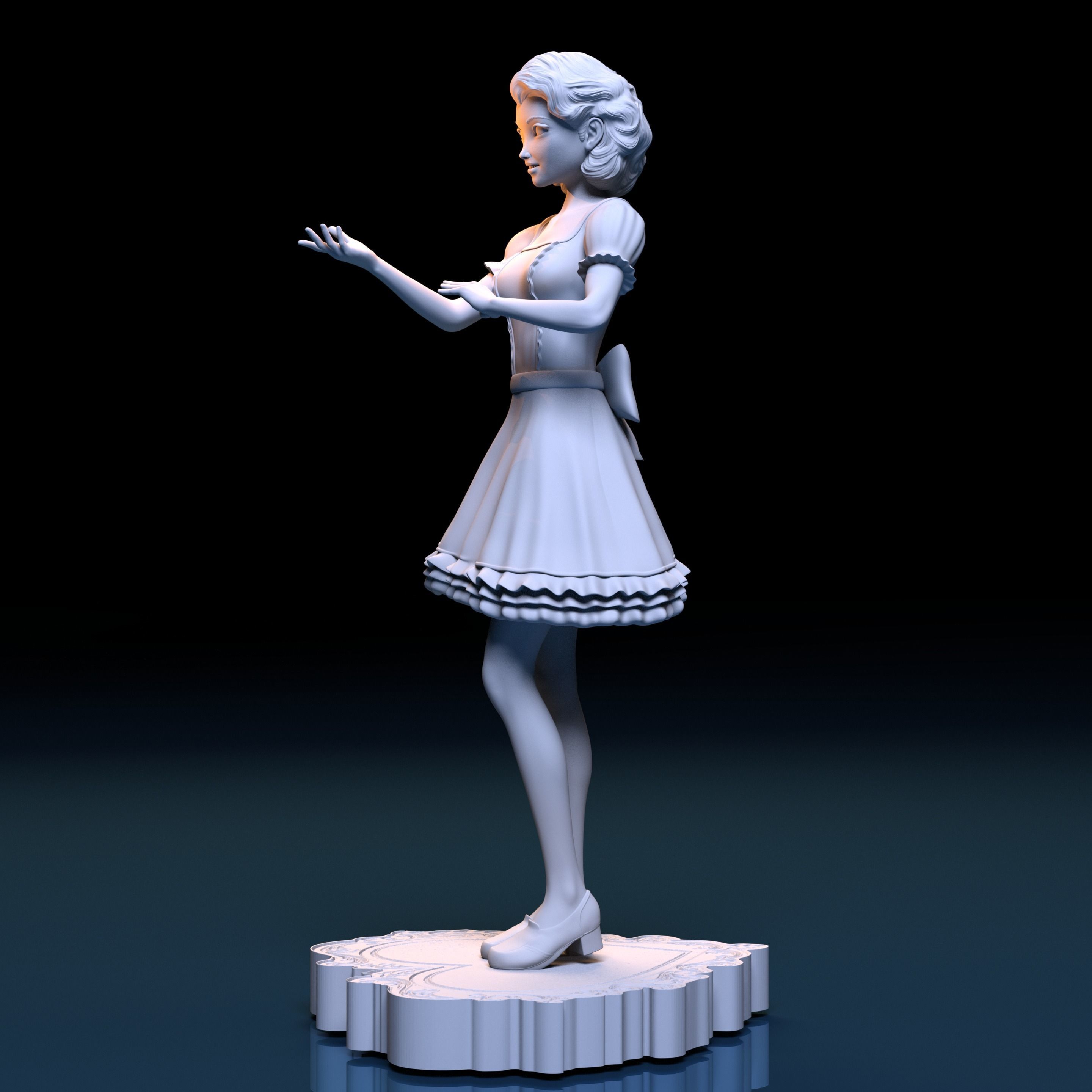 Valentine Doll 3D print model_11