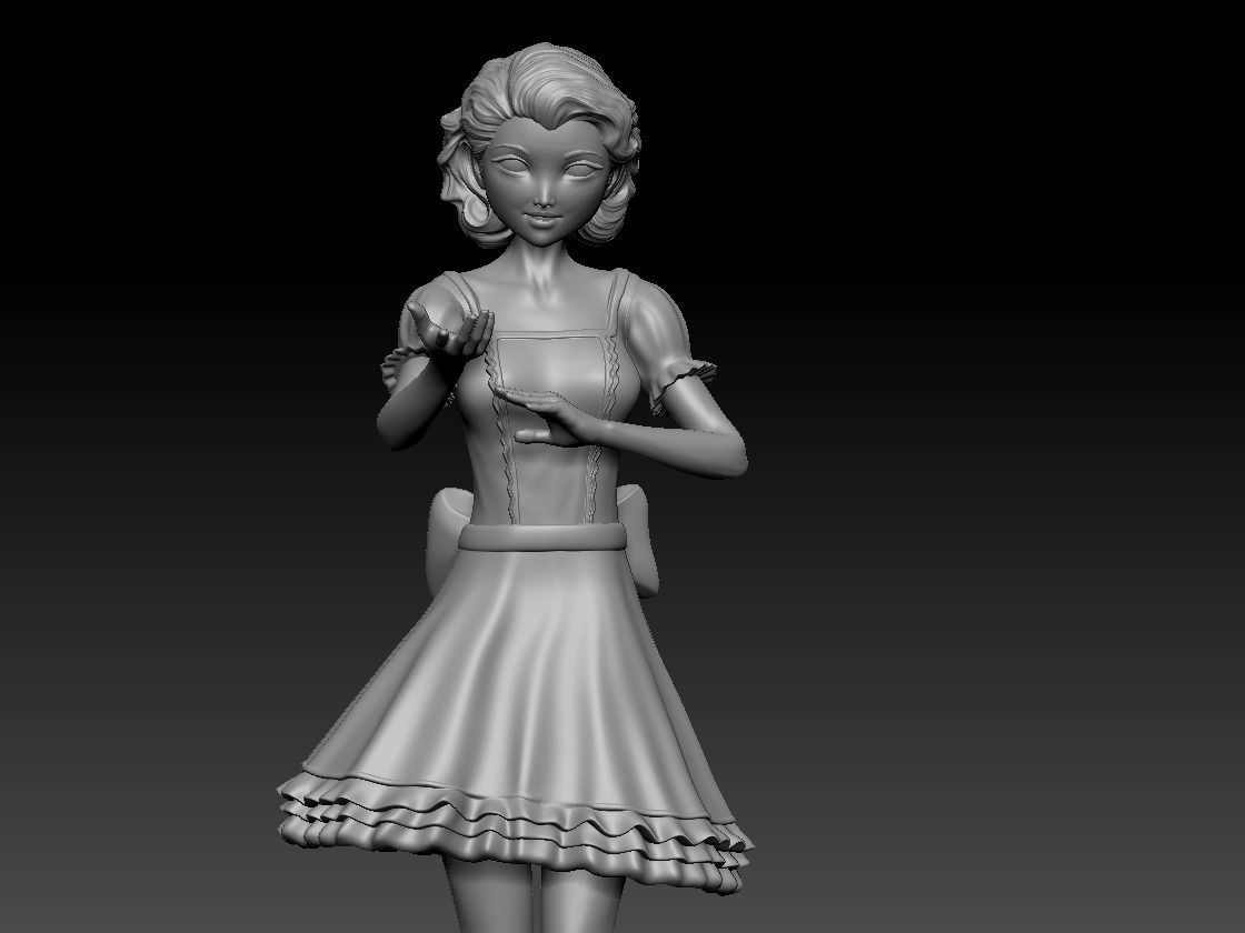 Valentine Doll 3D print model_16