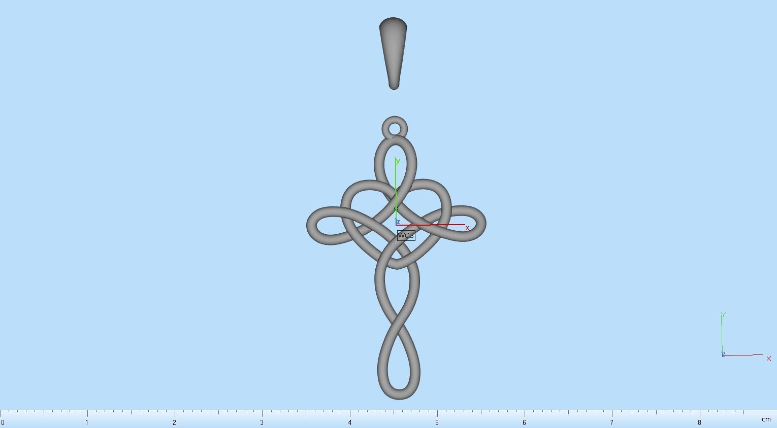 cross pendant 3D print model_19