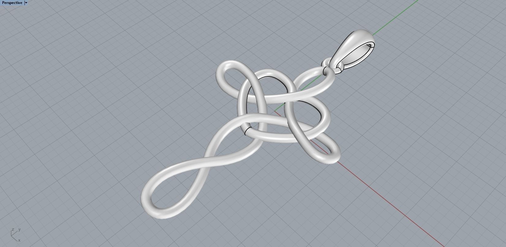 cross pendant 3D print model_10