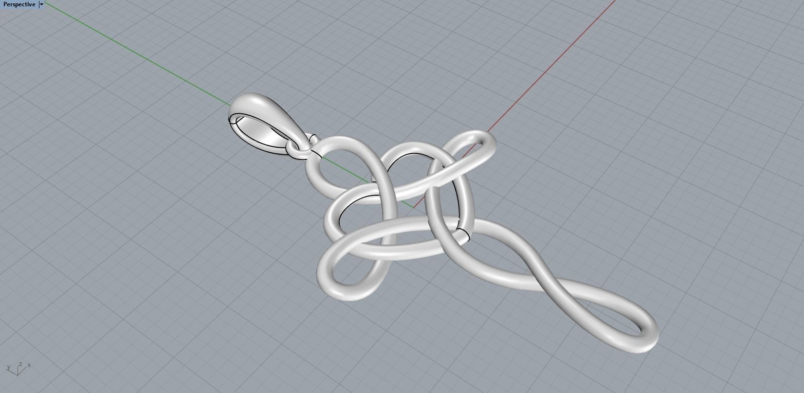 cross pendant 3D print model_11
