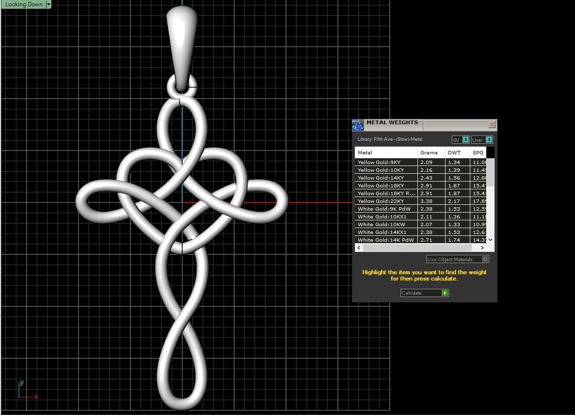 cross pendant 3D print model_22