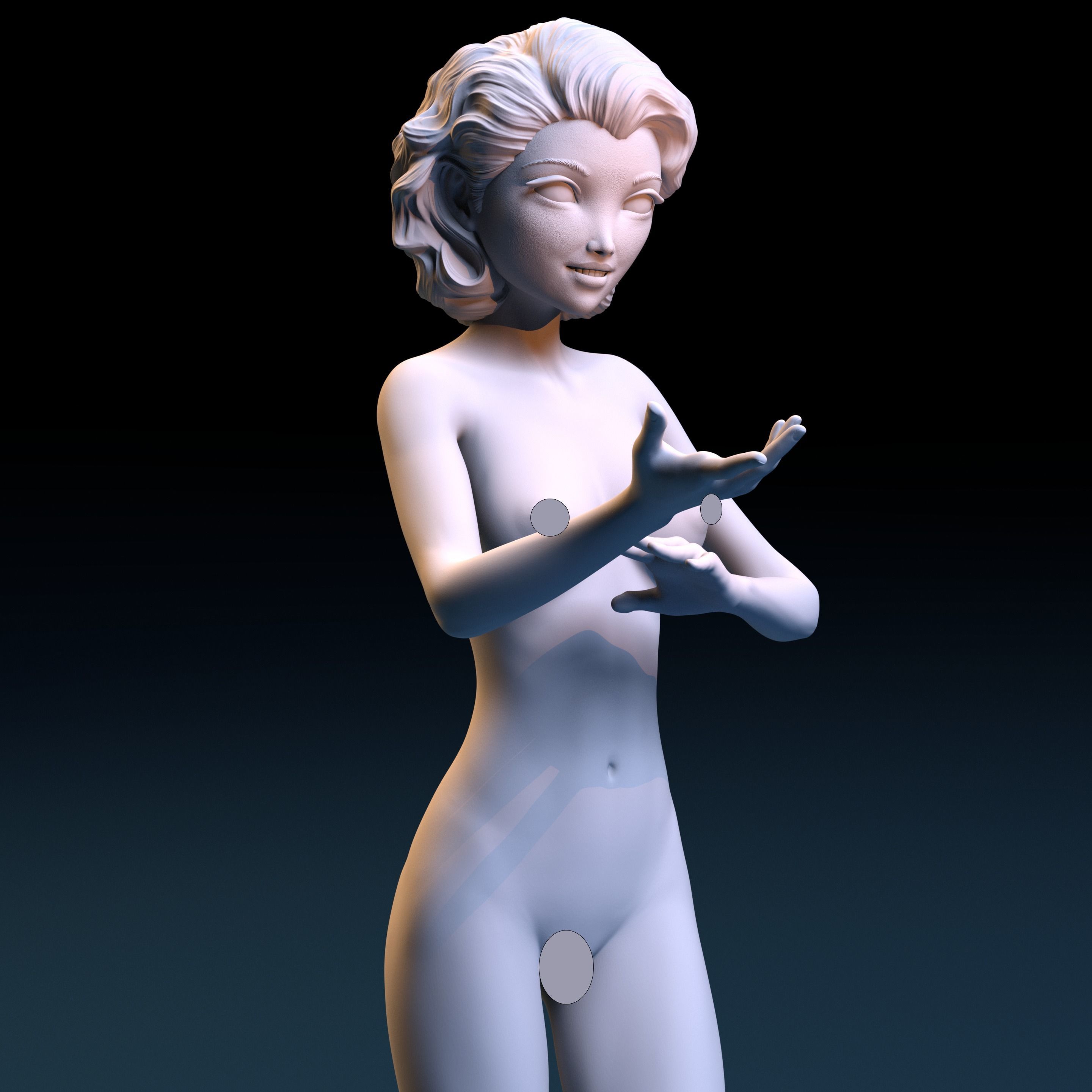 Valentine Doll 3D print model_13