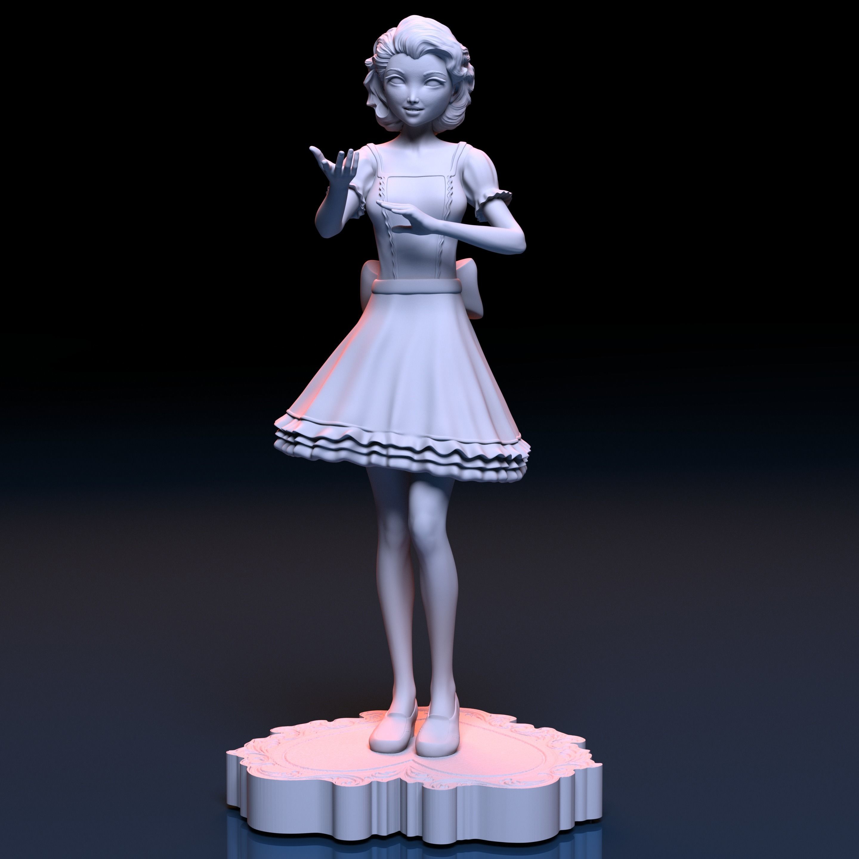 Valentine Doll 3D print model_2