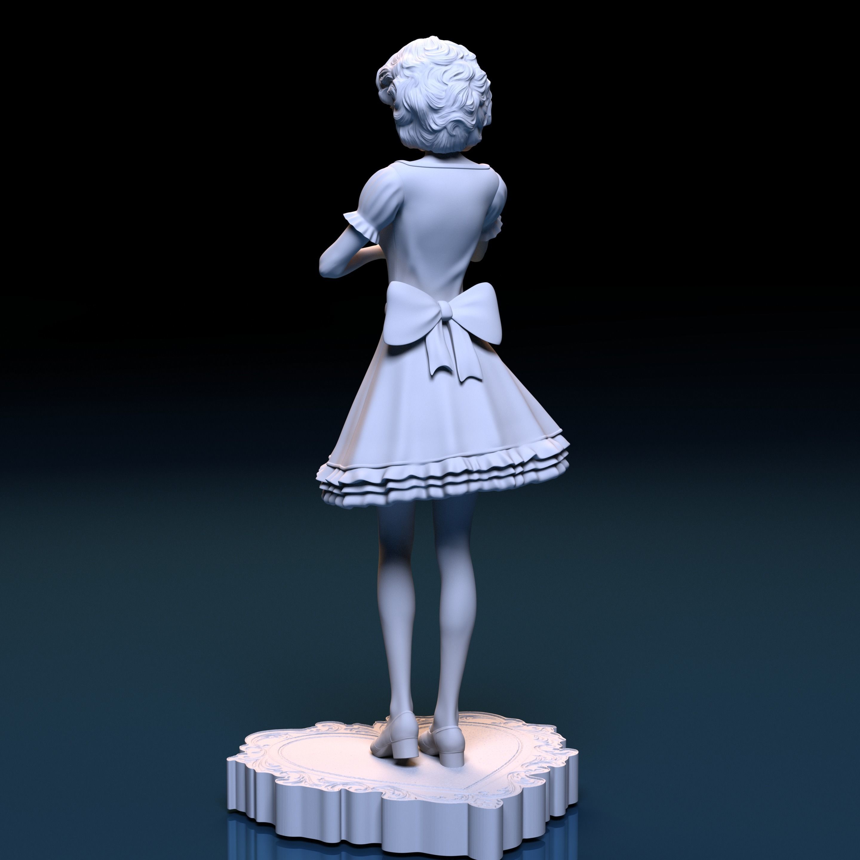 Valentine Doll 3D print model_10
