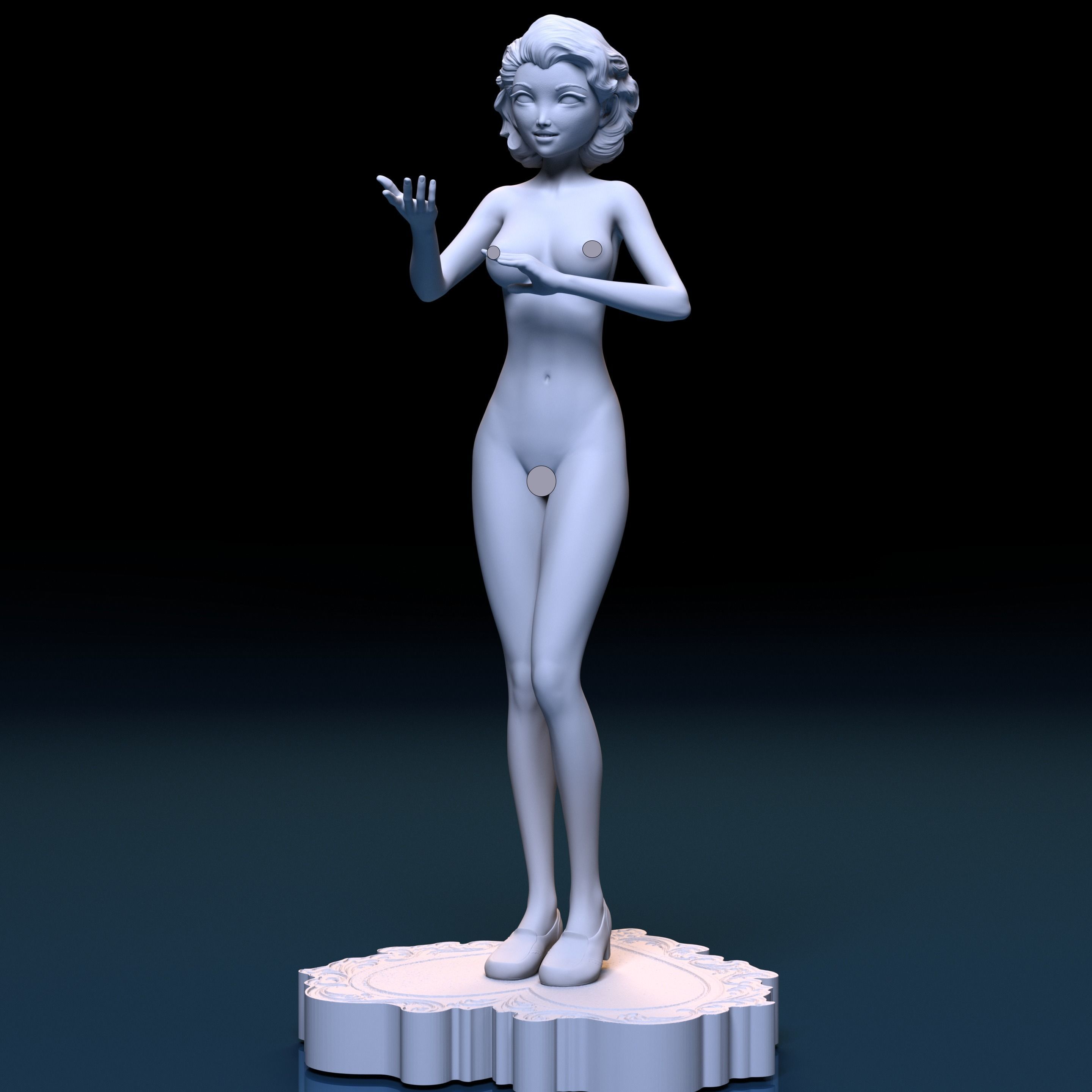 Valentine Doll 3D print model_1