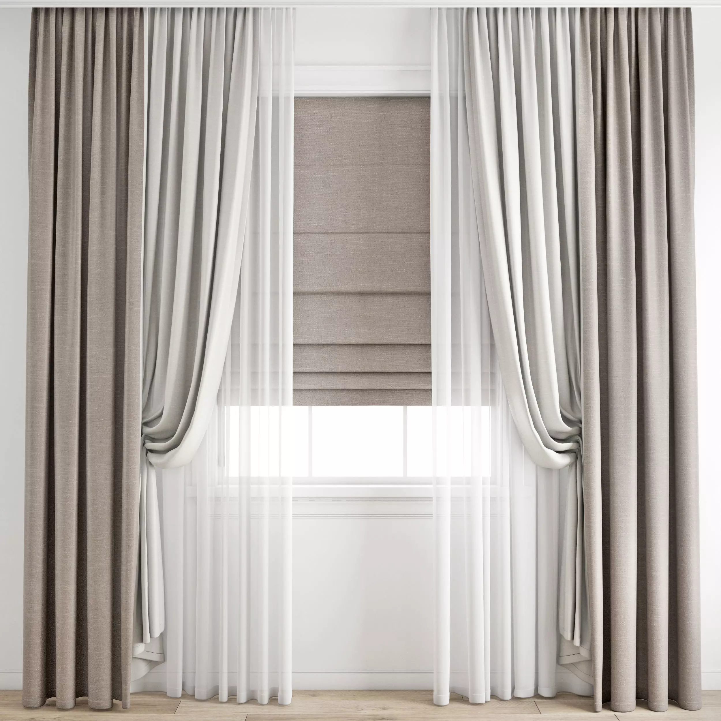 curtain 442 3D model_0