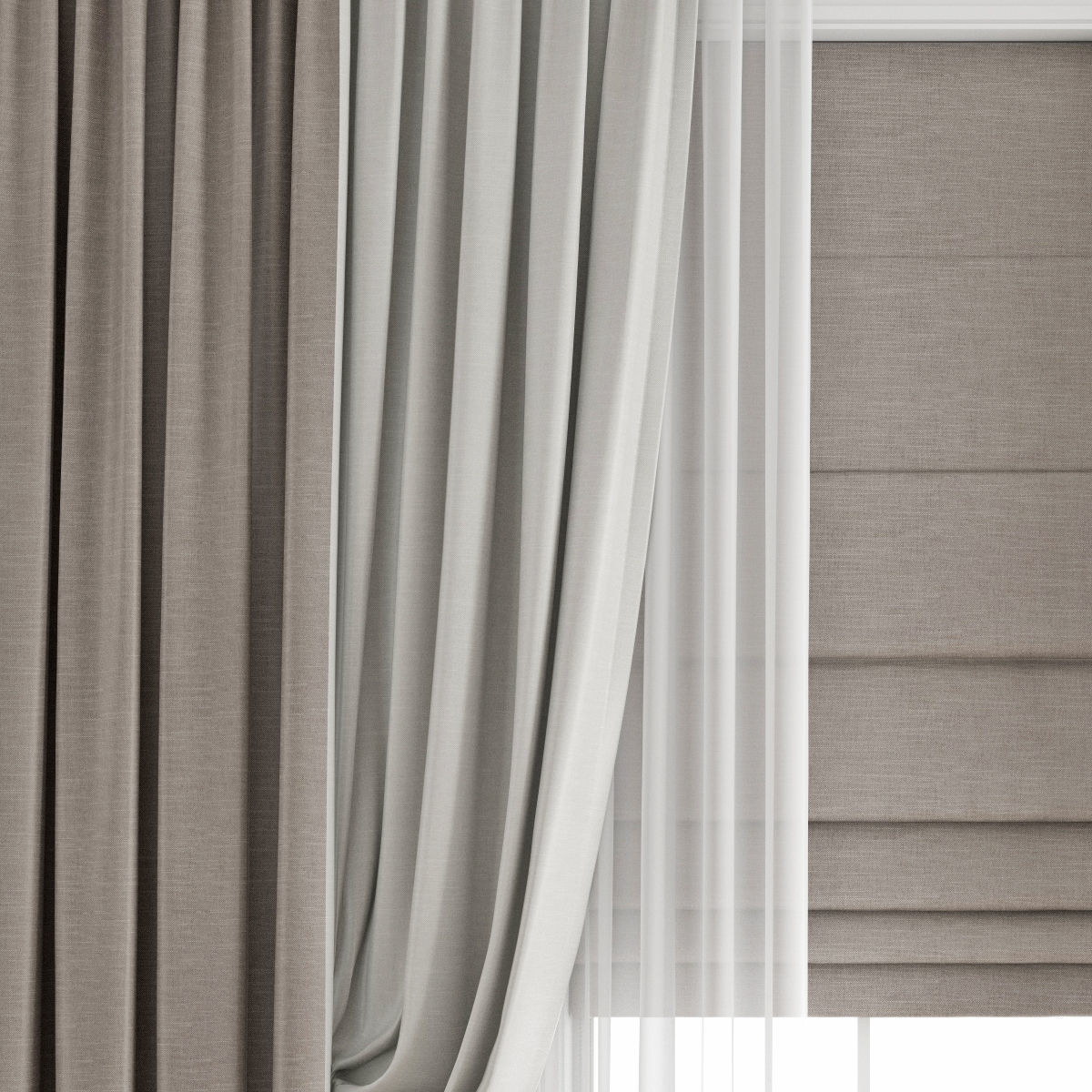 curtain 442 3D model_5