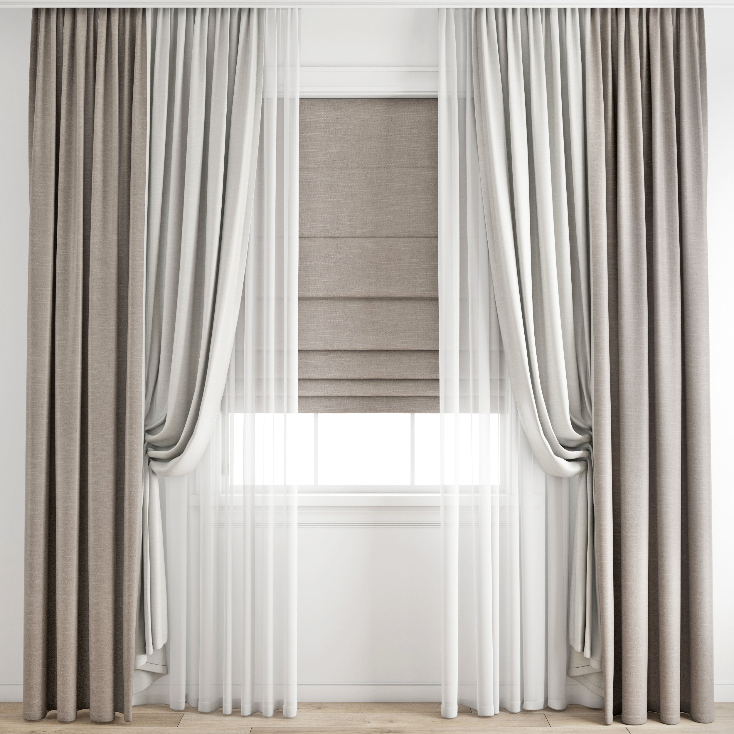 curtain 442 3D model_4