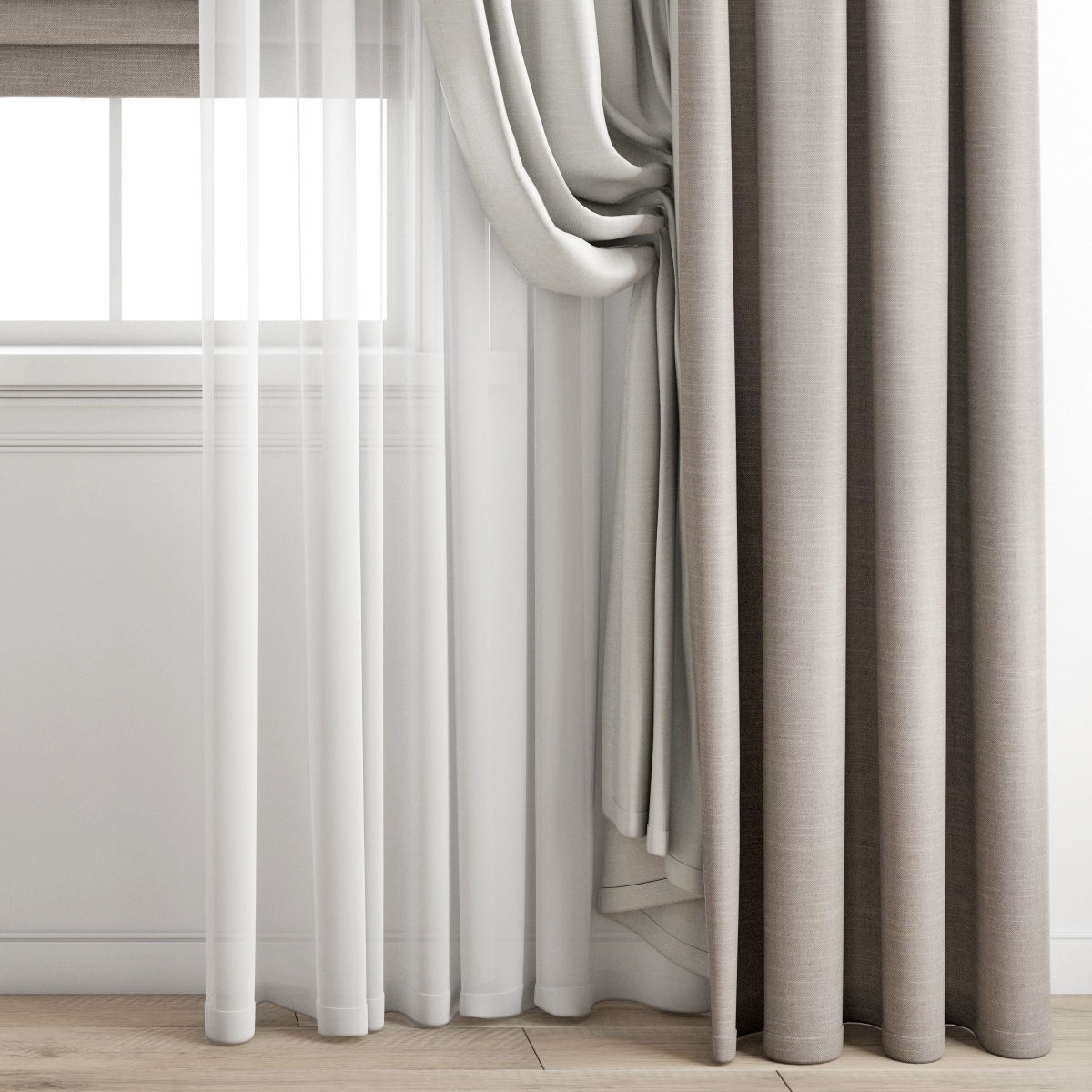 curtain 442 3D model_6