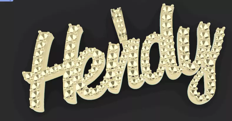 Medalla con nombre hendy 3D print model