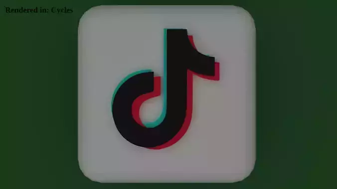Tiktok Icon Emoji Low-poly 3D model