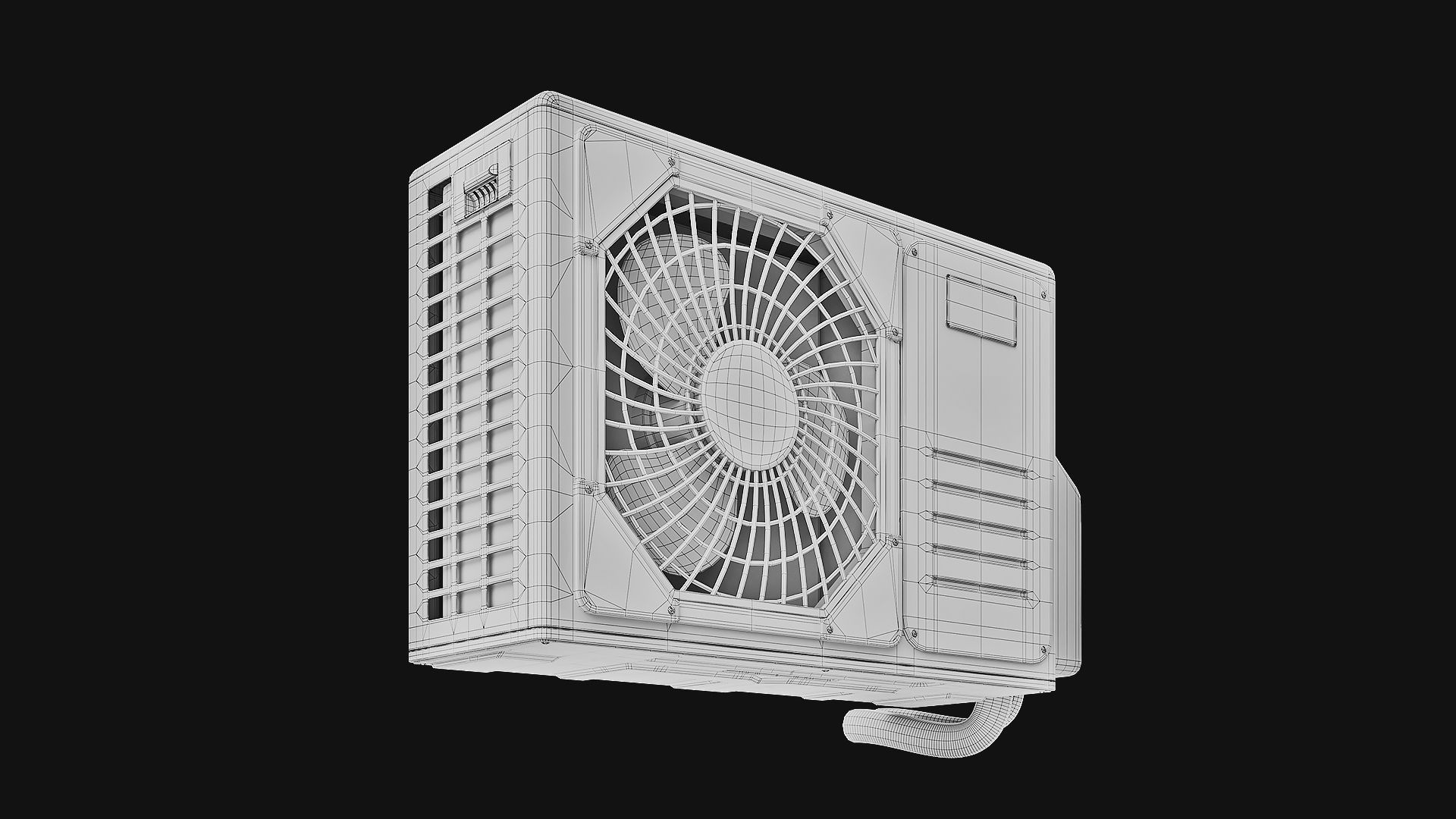 Sci-Fi Air conditioner 01 3D model_4