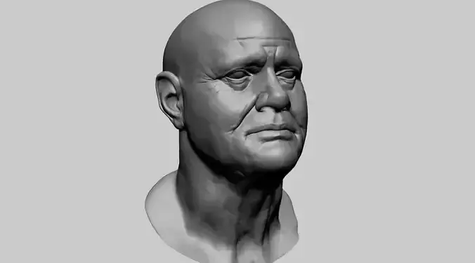 Male Head H 3D model