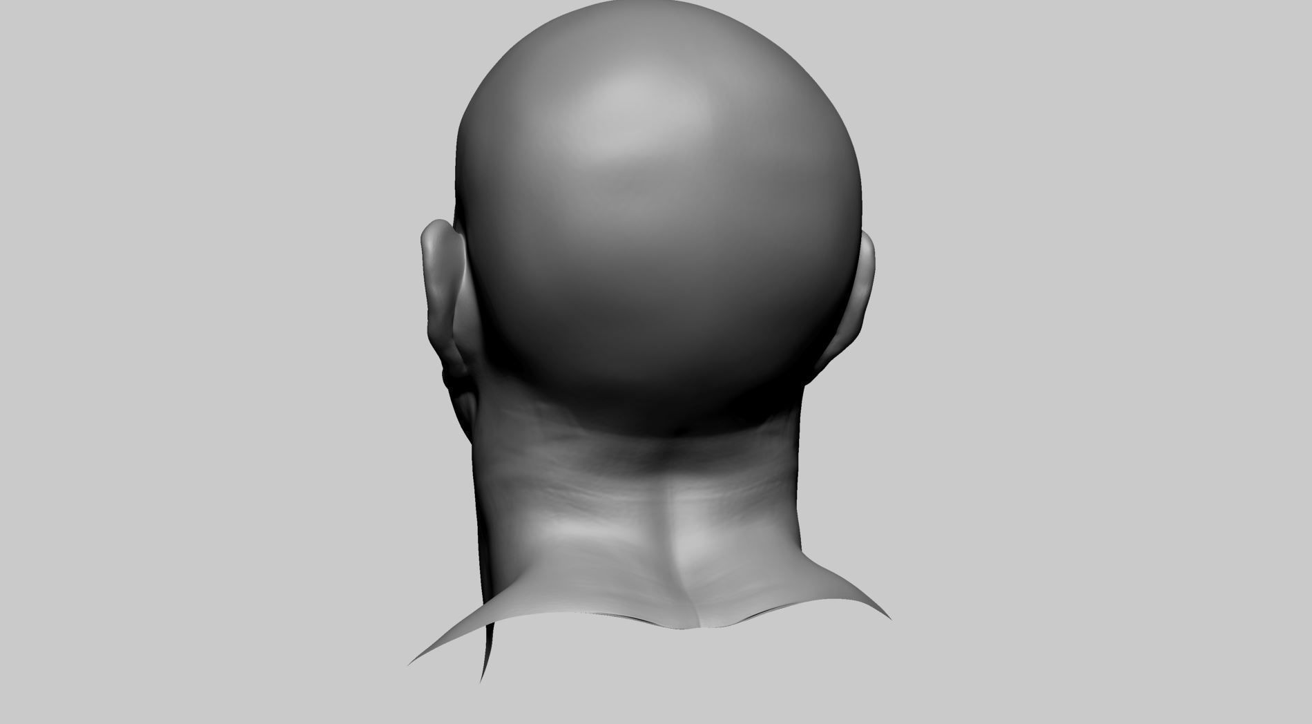 Male Head H 3D model_4