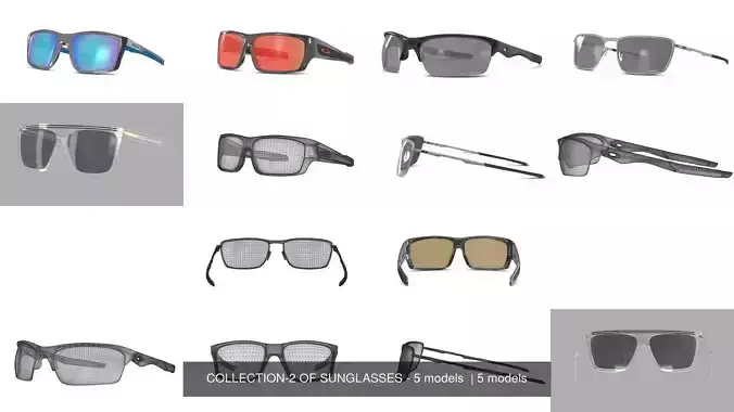 COLLECTION-2 OF SUNGLASSES - 5 models  