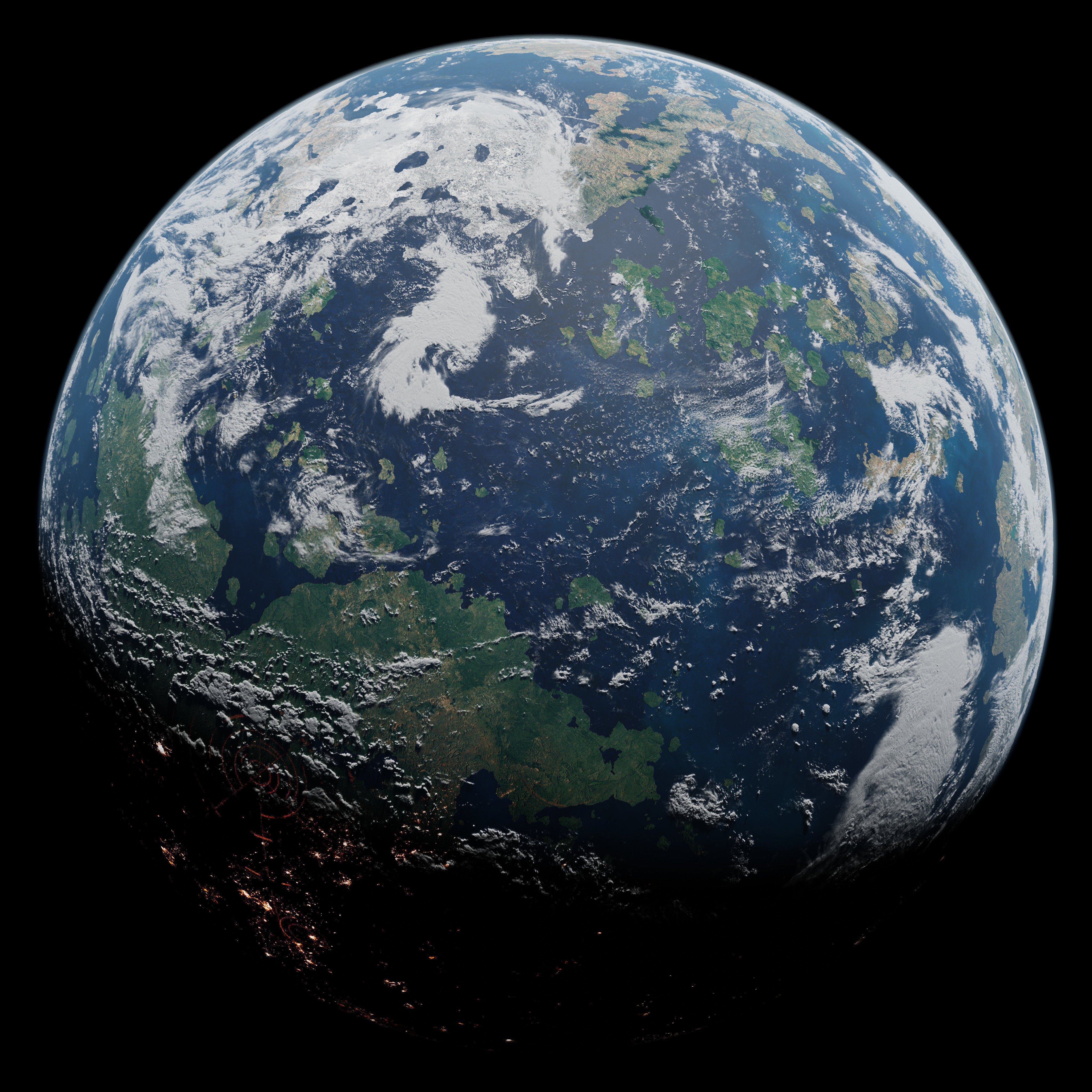 Terran Planet 10 - 4k Free 3D model_10