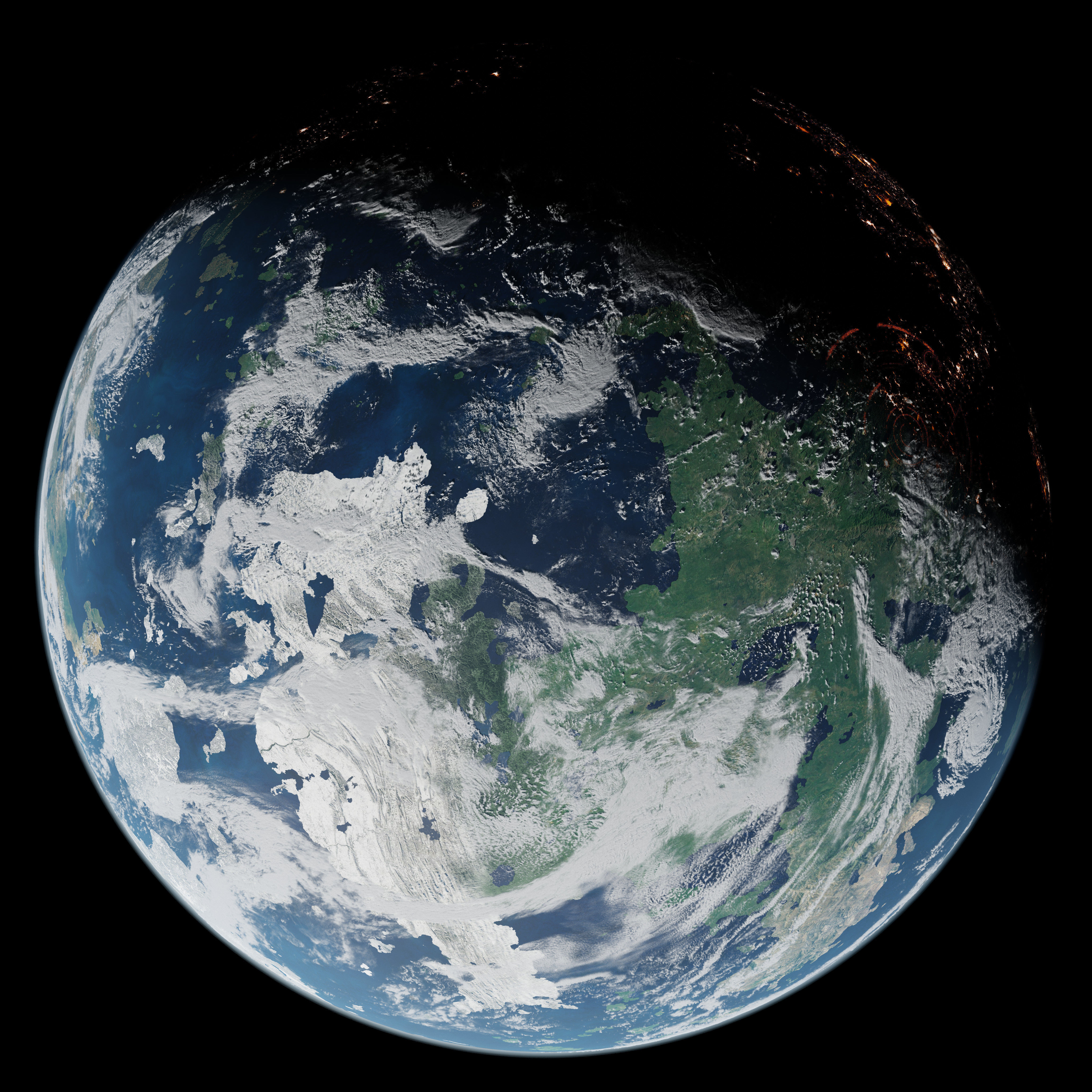 Terran Planet 10 - 4k Free 3D model_6