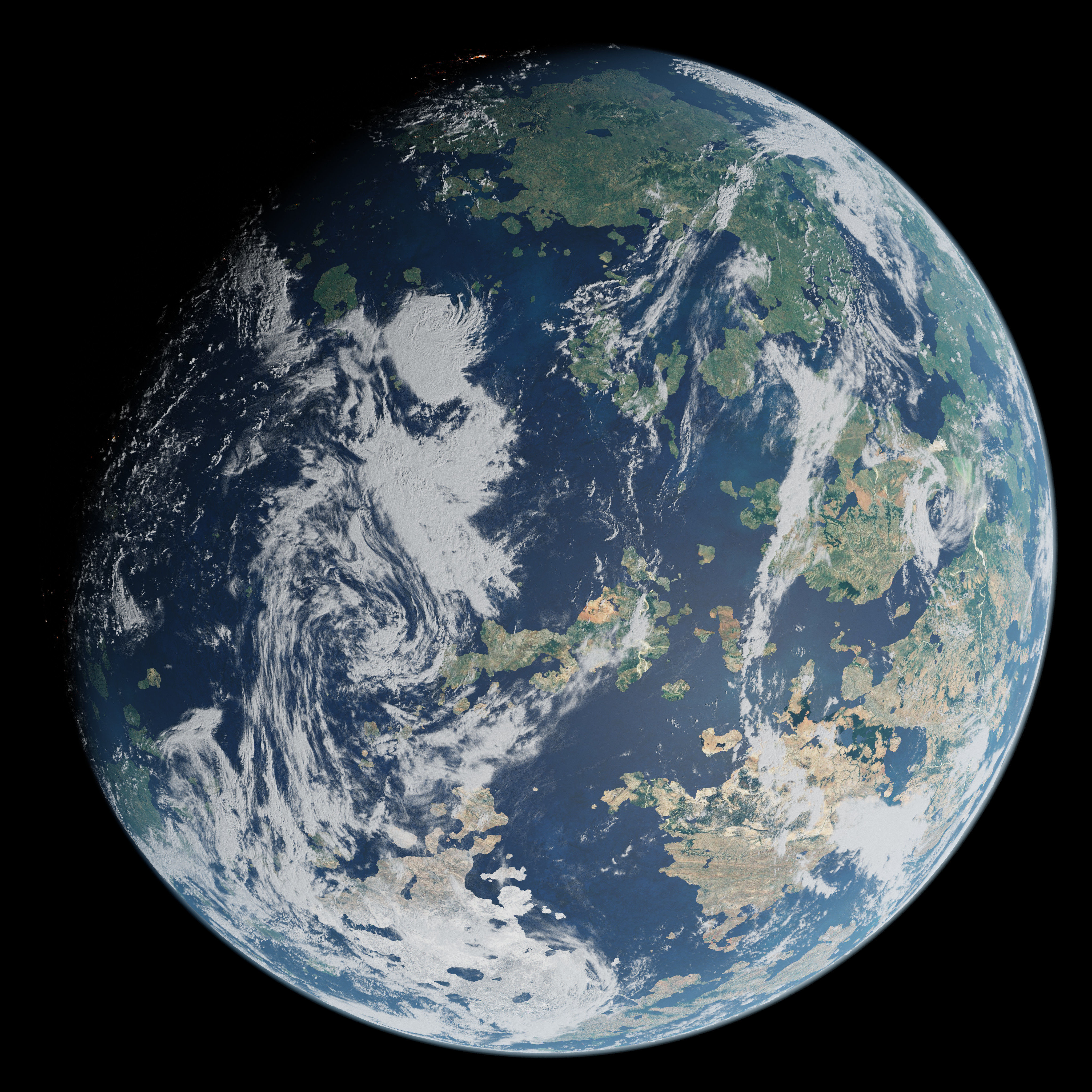 Terran Planet 10 - 4k Free 3D model_11