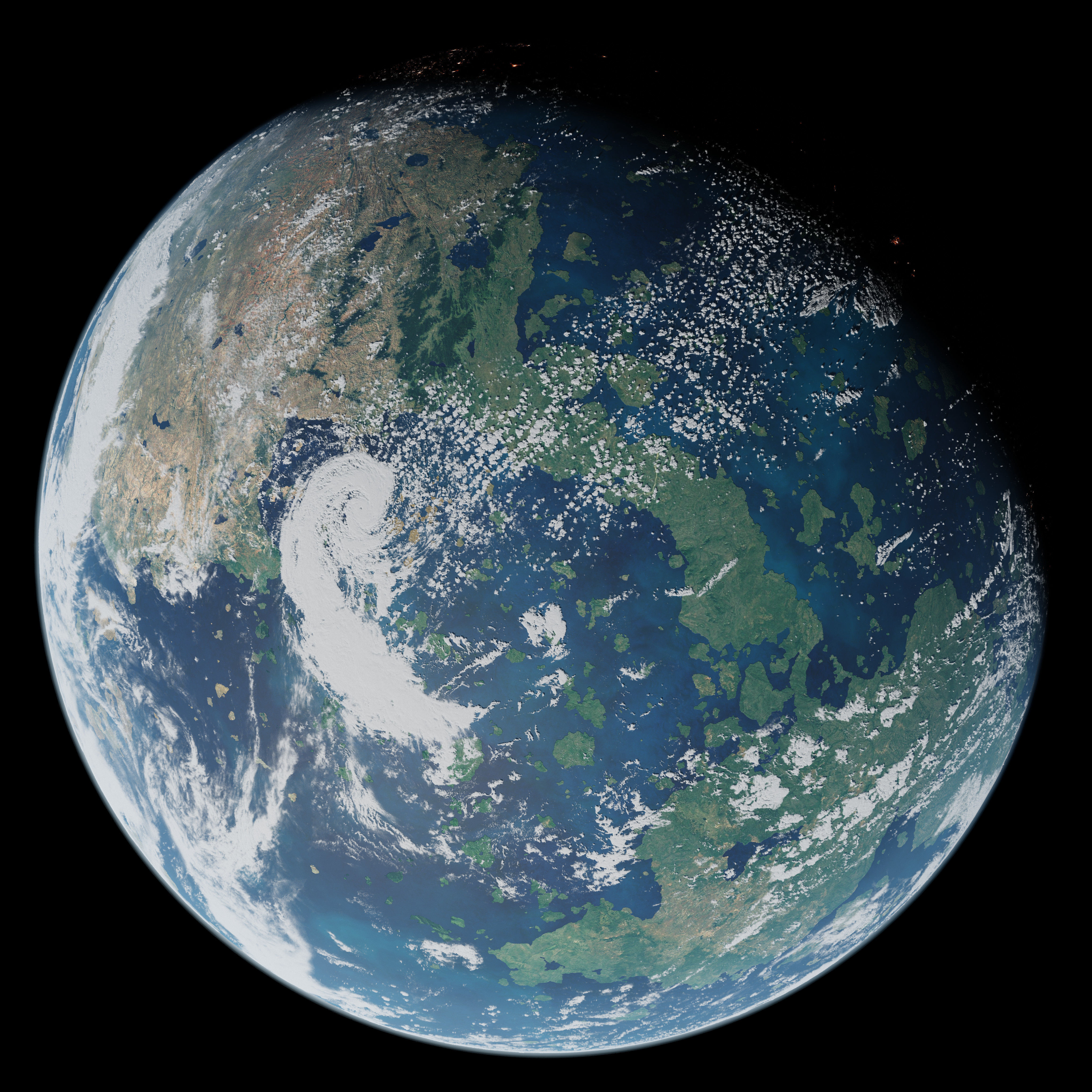 Terran Planet 10 - 4k Free 3D model_12