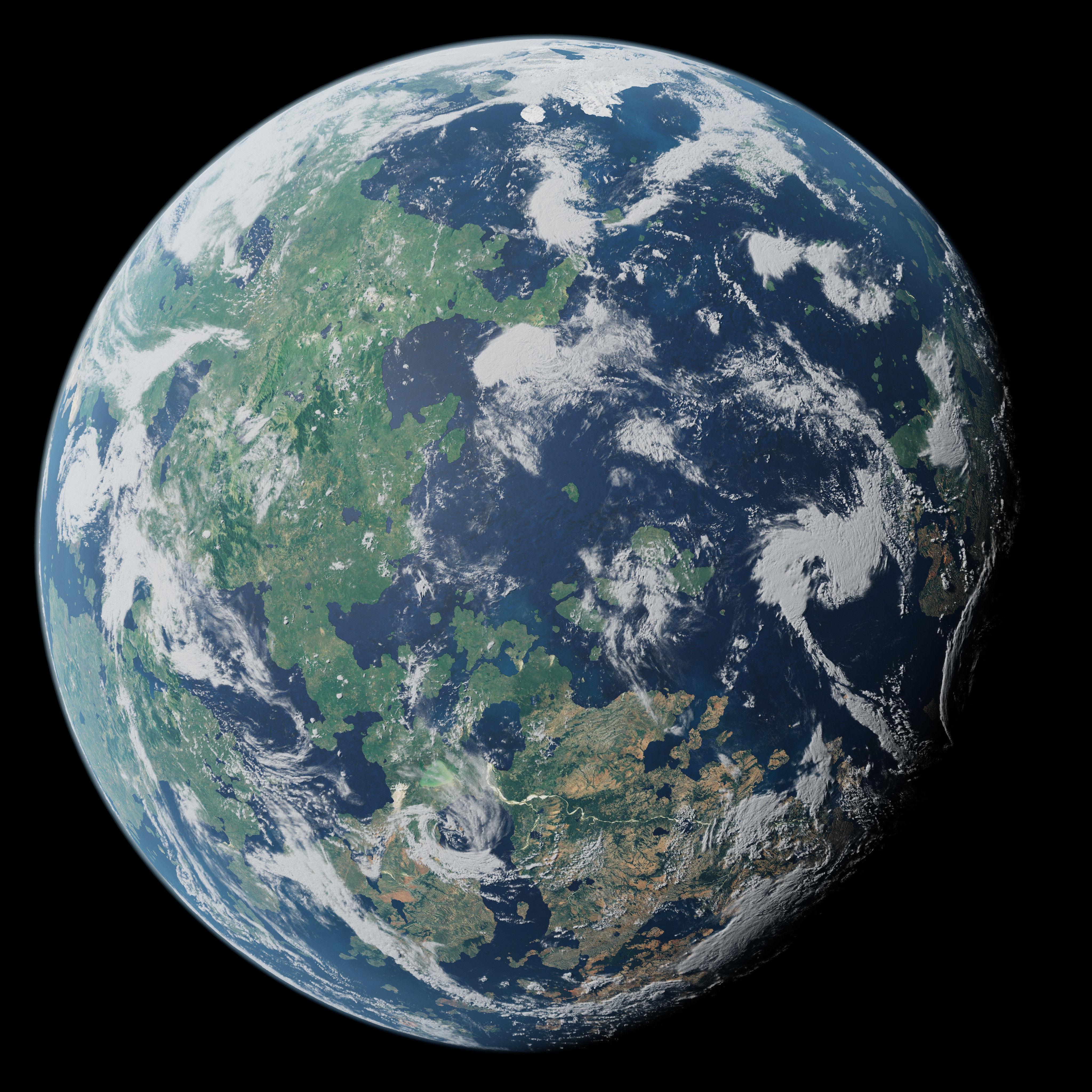 Terran Planet 10 - 4k Free 3D model_8