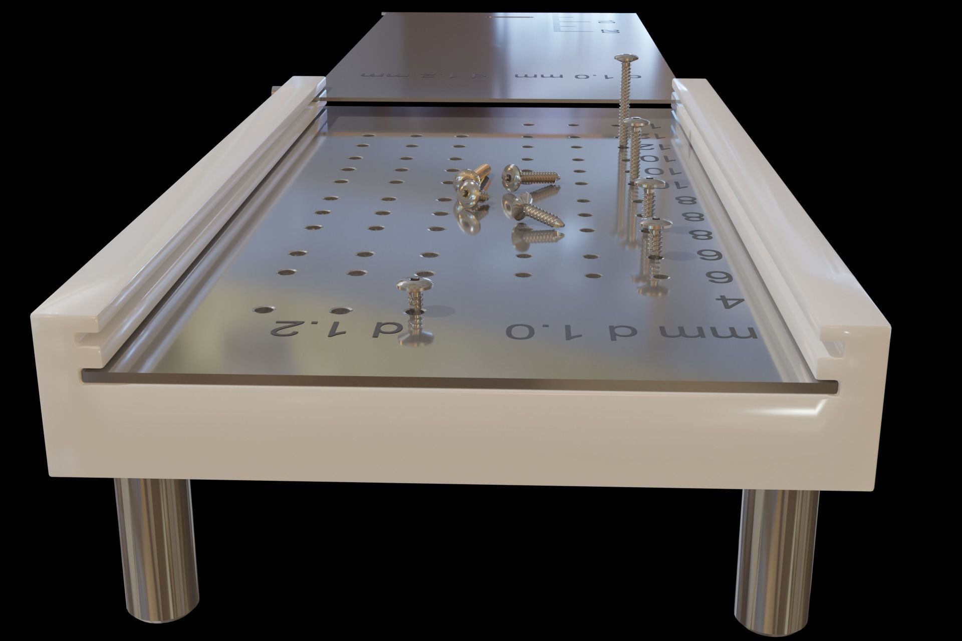 Stand for bone blocks fixation screws 3D model_1