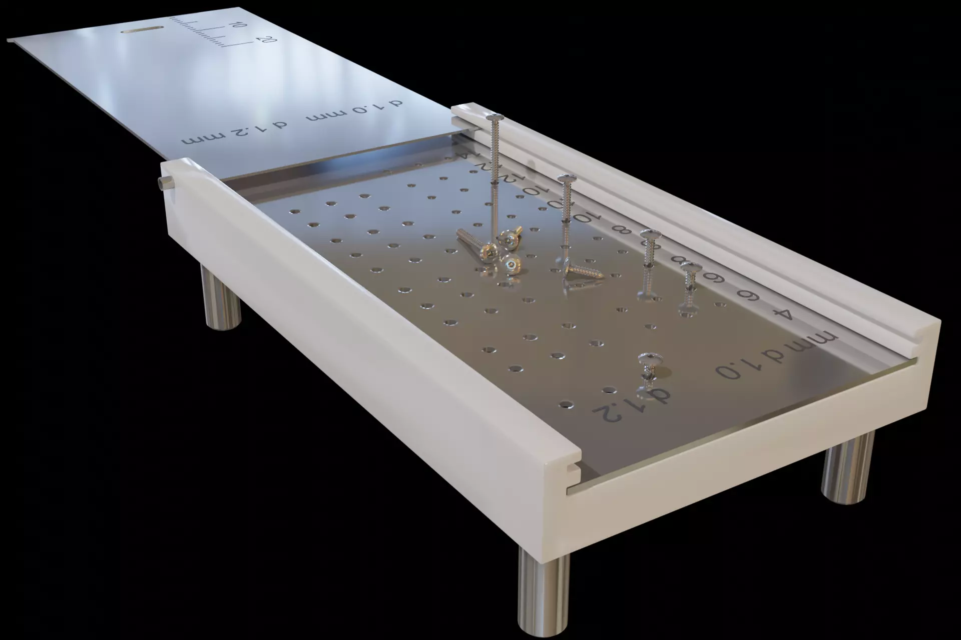 Stand for bone blocks fixation screws 3D model_0