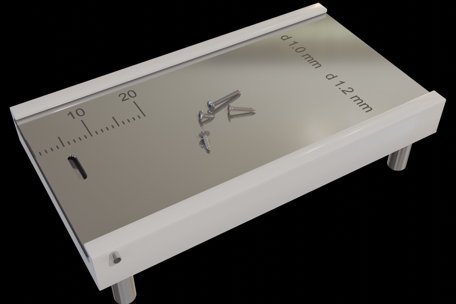 Stand for bone blocks fixation screws 3D model_4